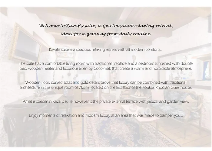 Koukos Rhodian Guesthouse - Adults Only Rhodes City photo