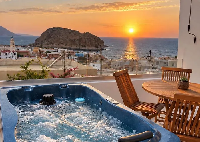 Majestic View Villa - Outdoor Jacuzzi Arkasa Foto